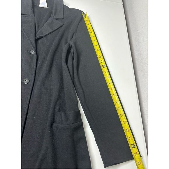 Weekenders Long Blazer Black 3 Buttons Pockets Size M - Picture 11 of 13